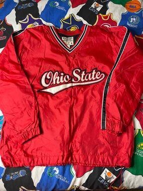 NCAA Ohio State Insulated Pull Over Windbreaker Jacket